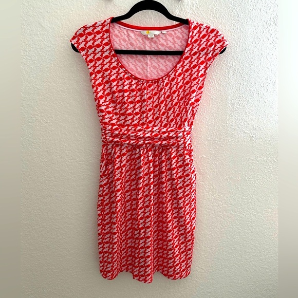 Boden Bird Print Dress - Picture 1 of 8